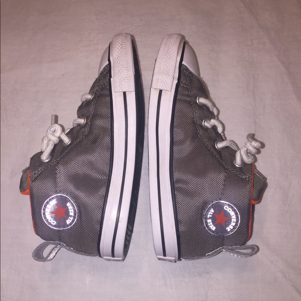 CONVERSE ALL ⭐️ GRAY MID-TOP TODDLER SNEAKE…